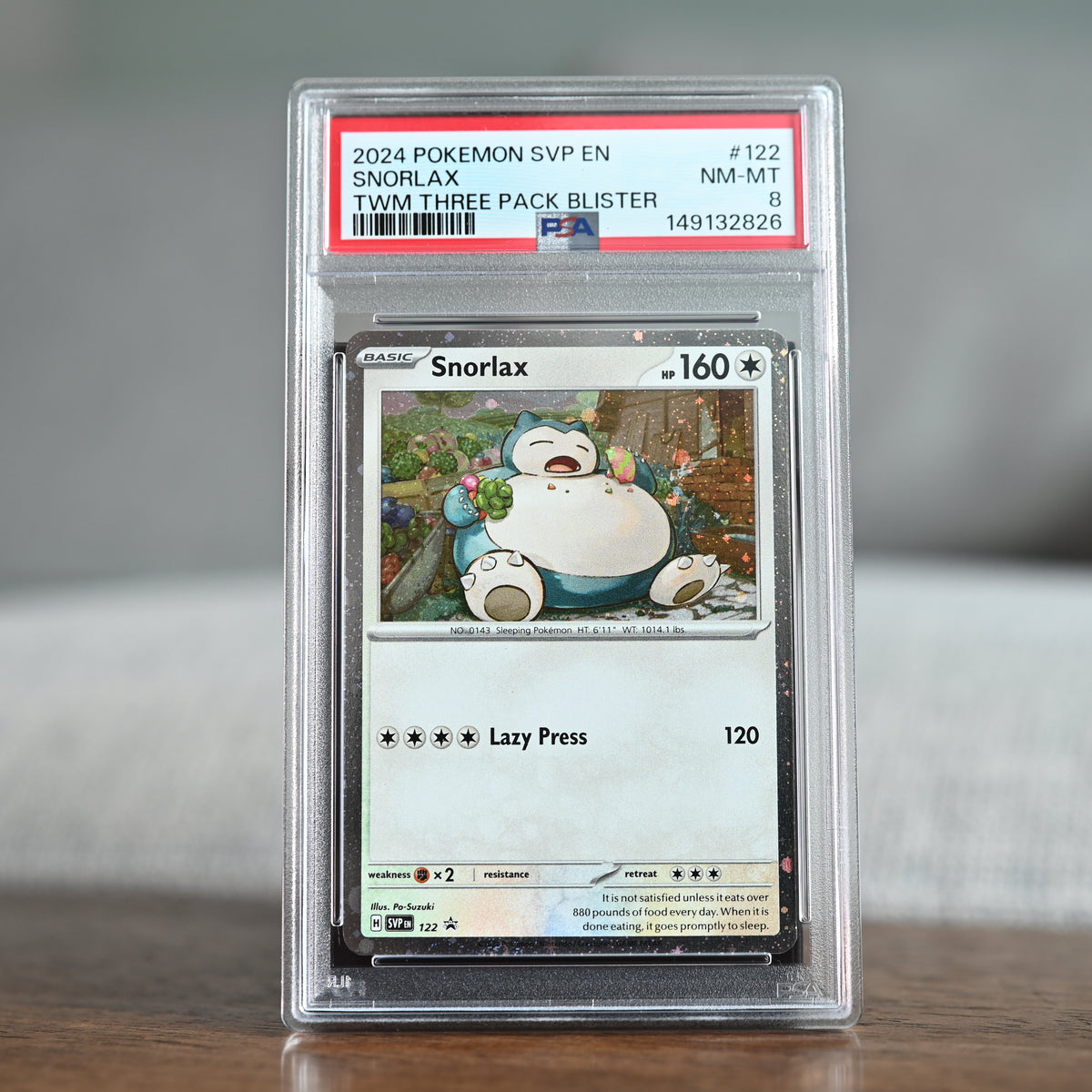 Snorlax 122 PSA 8