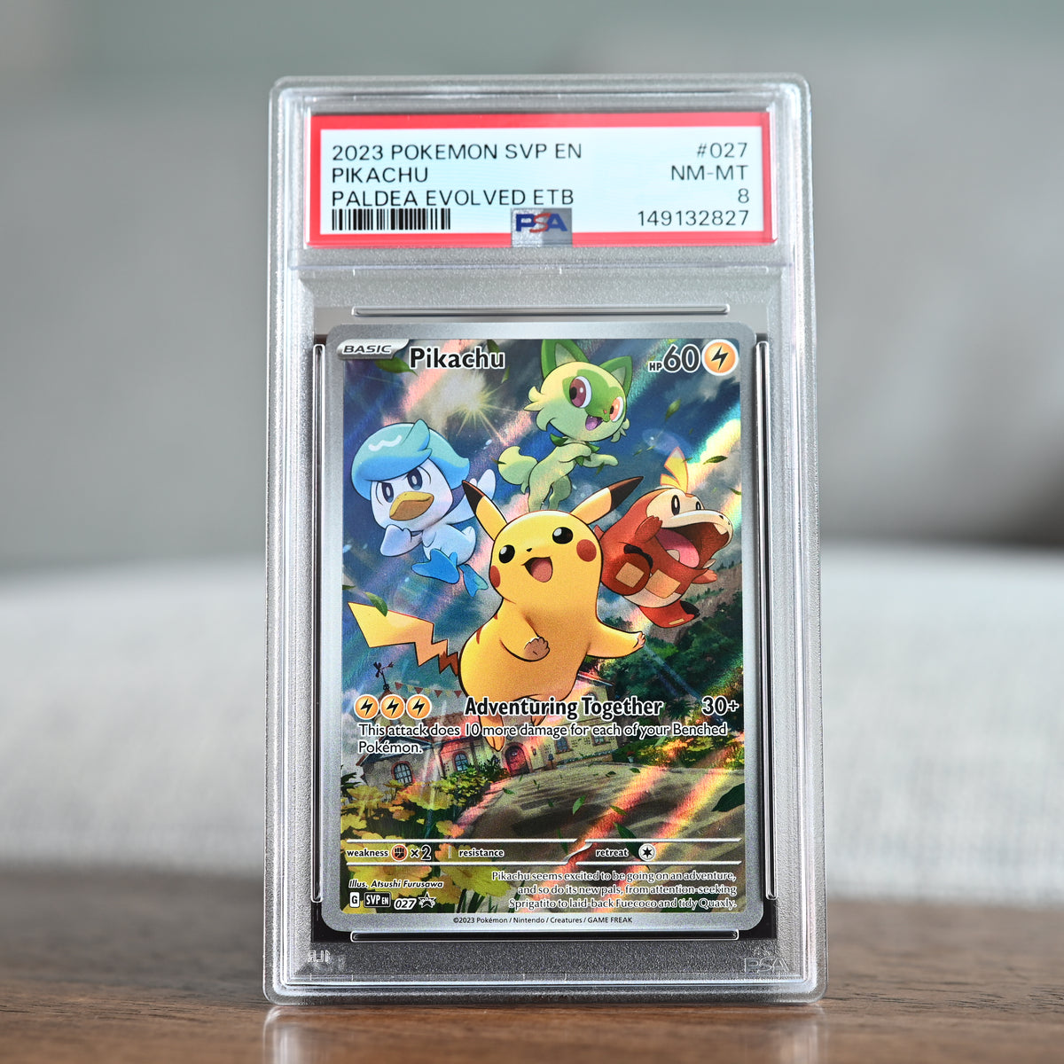 Pikachu 27 PSA 8