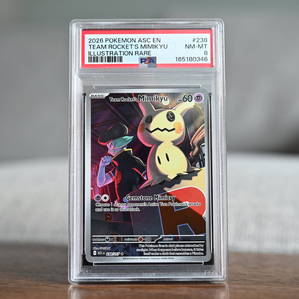 Team Rocket's Mimikyu 238/217 PSA 8