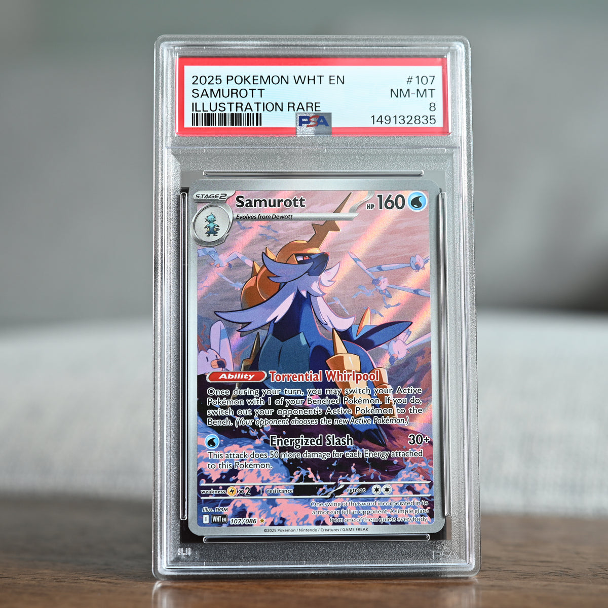 Samurott 107/086 PSA 8