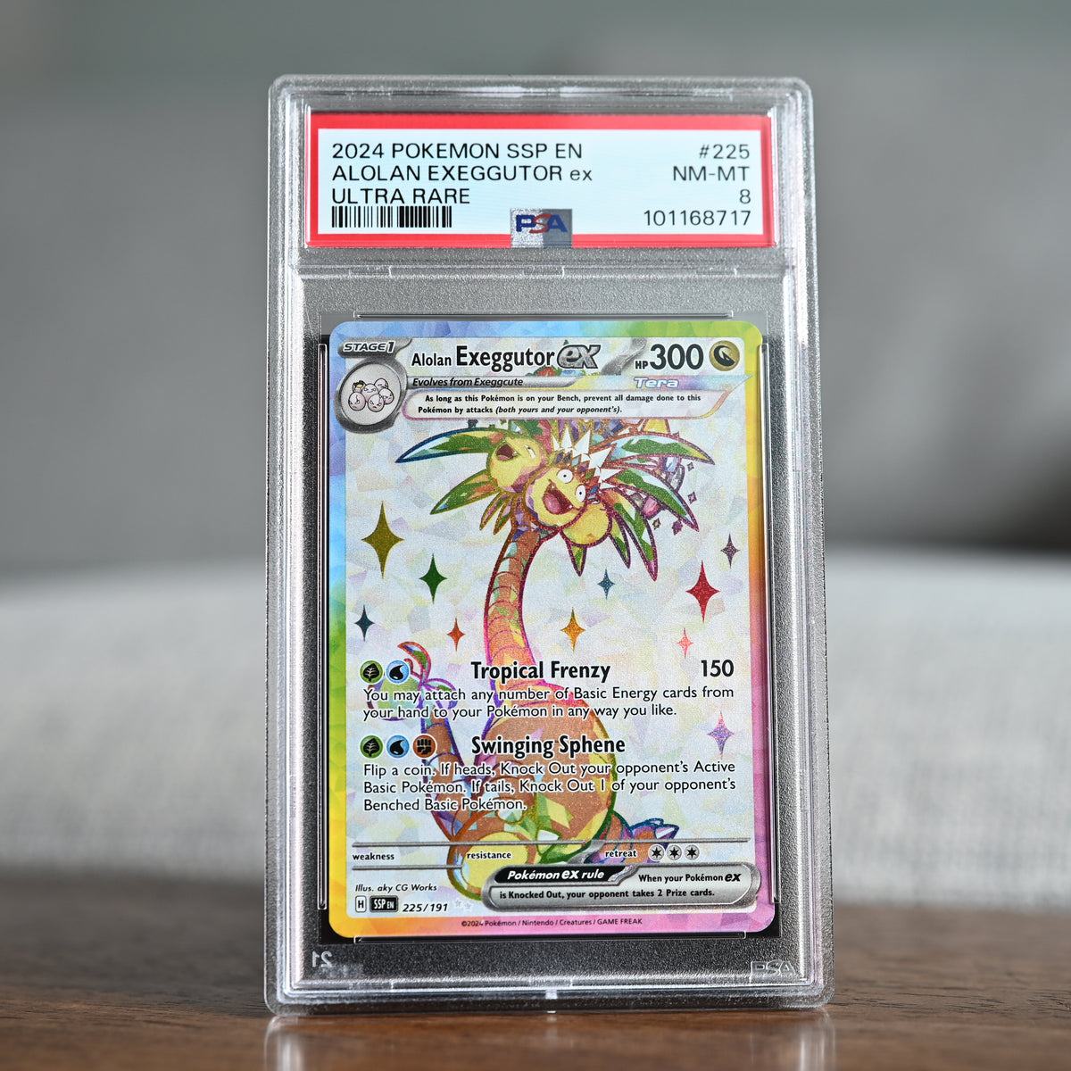Alolan Exeggutor ex 225/191 PSA 8
