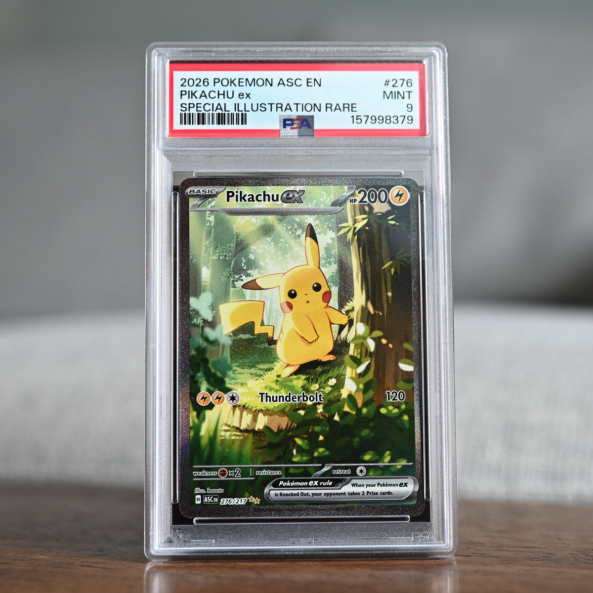 Pikachu ex 276/217 PSA 9