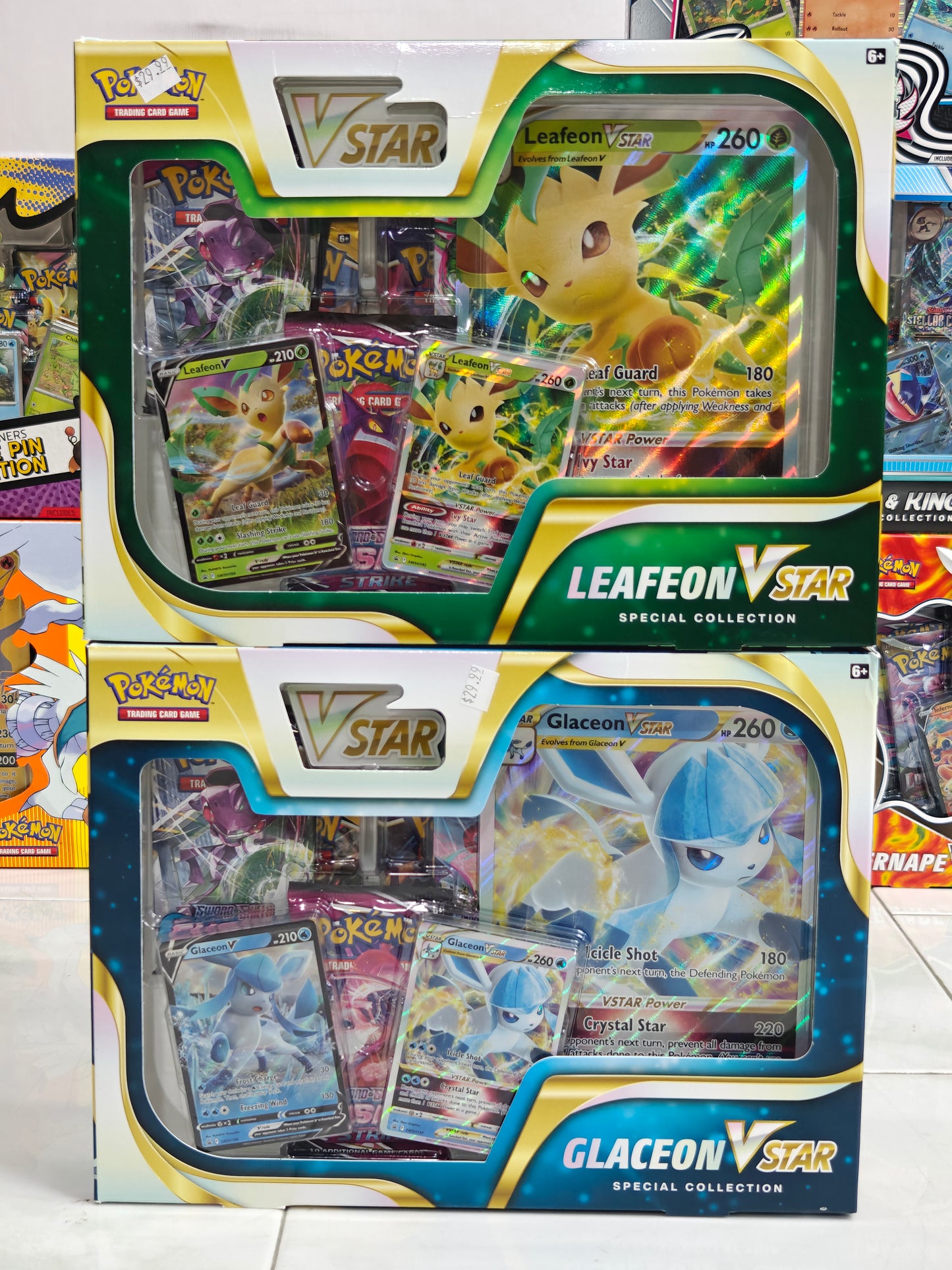 Glaceon & Leafeon Vstar Special Collection Pair