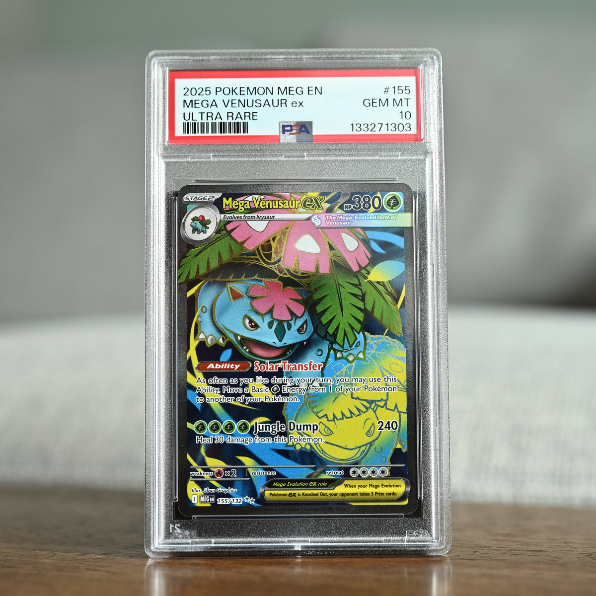 Mega Venusaur ex 155/132 PSA 10