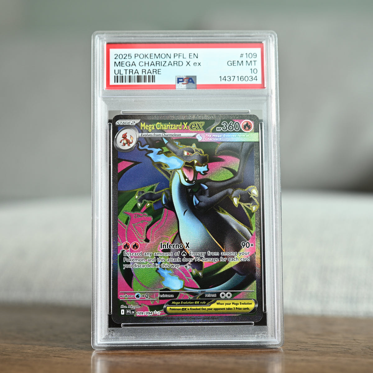 Mega Charizard X ex 109/094 PSA 10