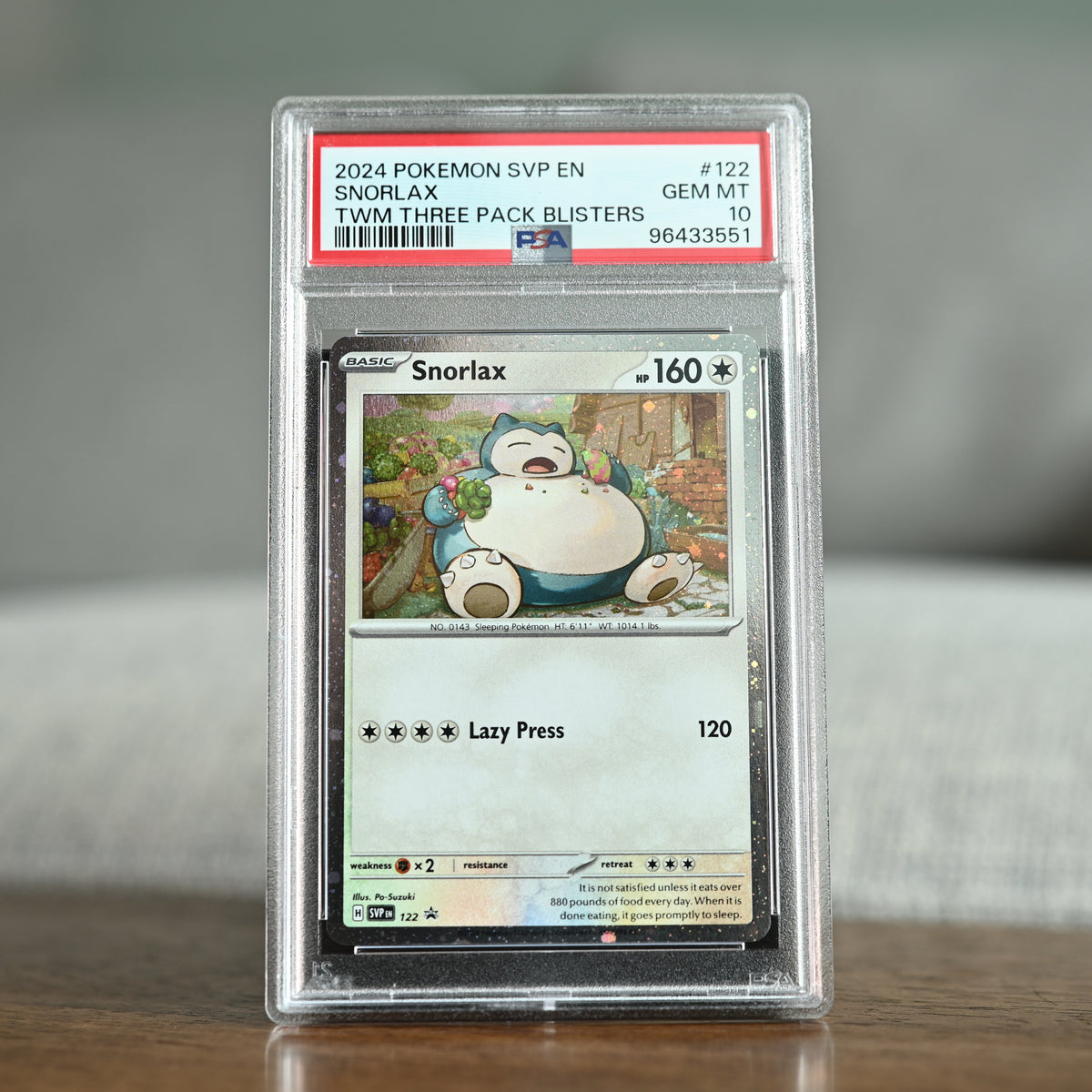 Snorlax 122 PSA 10