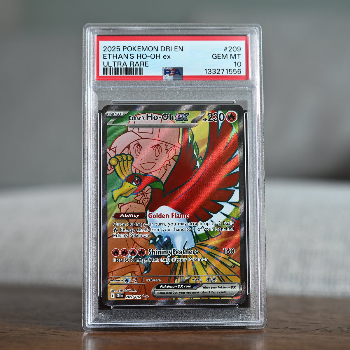 Ethan's Ho-Oh ex 209/182 PSA 10