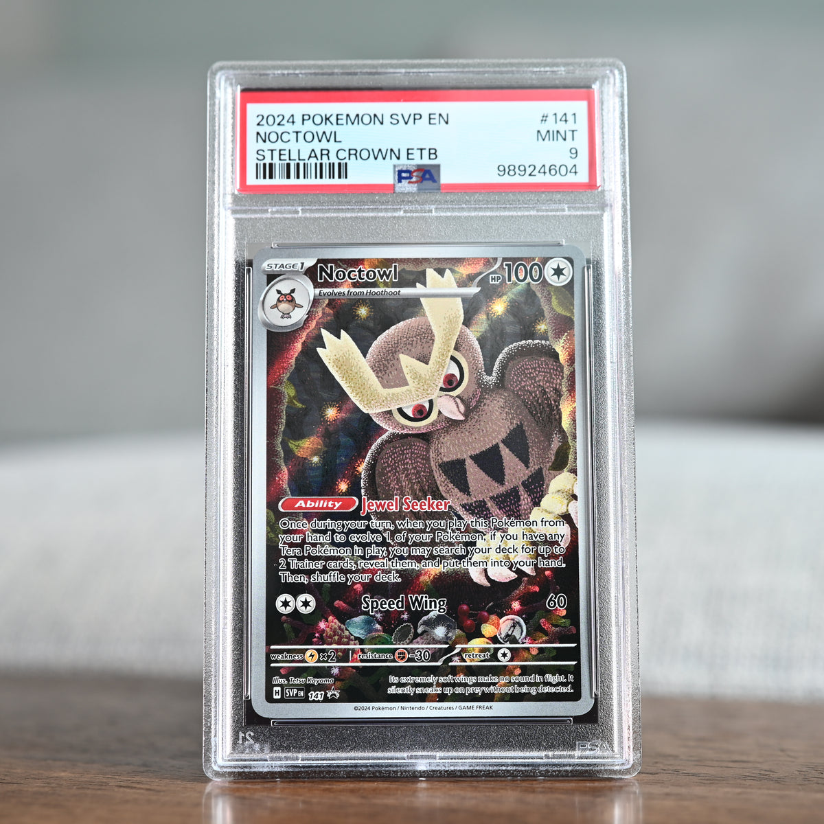 Noctowl ETB + PC ETB Promo Sequential PSA 9