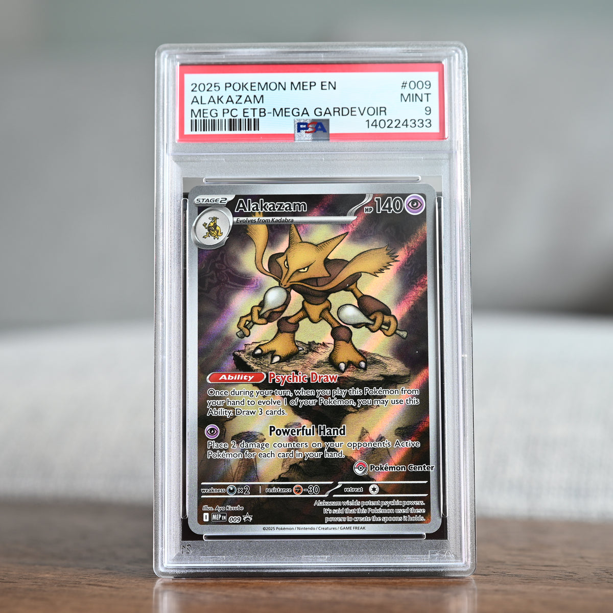 Alakazam ETB + PC ETB Promo Sequential PSA 9