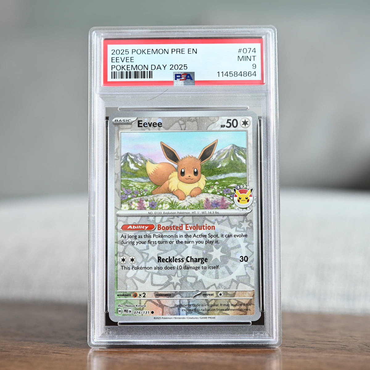 Eevee (Pokemon Day Promo) 074/131 PSA 9
