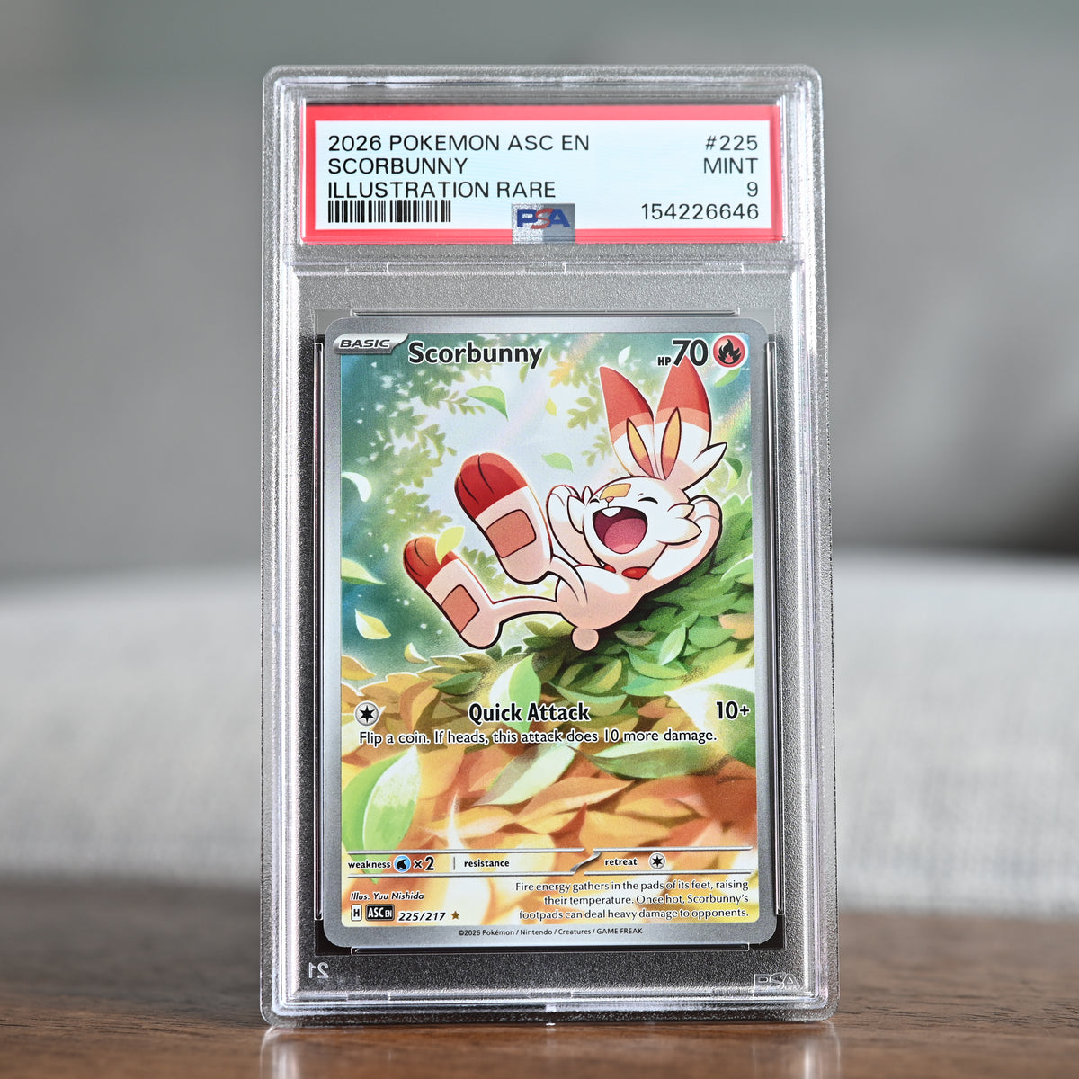 Scorbunny 225/217 PSA 9