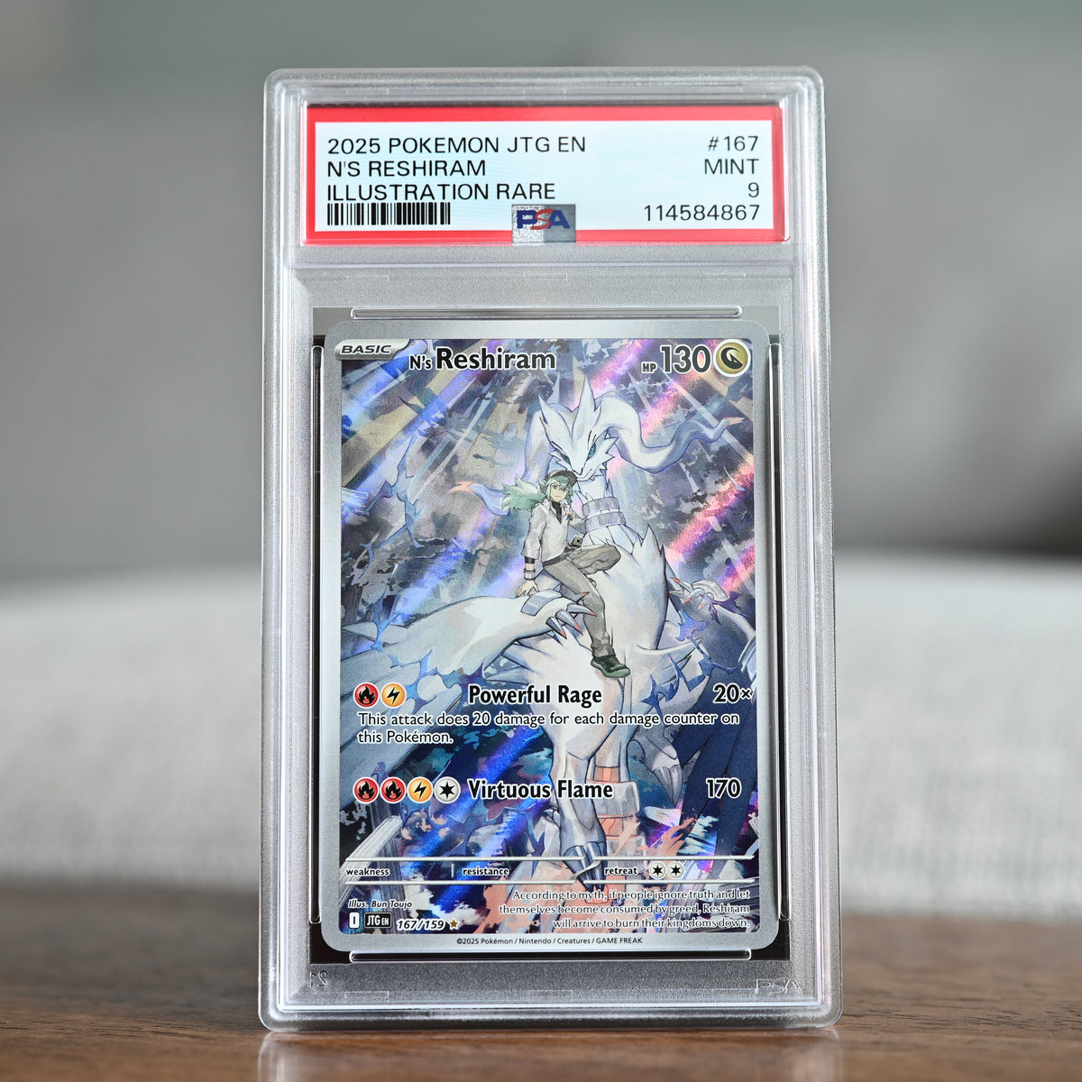 N's Reshiram 167/159 PSA 9