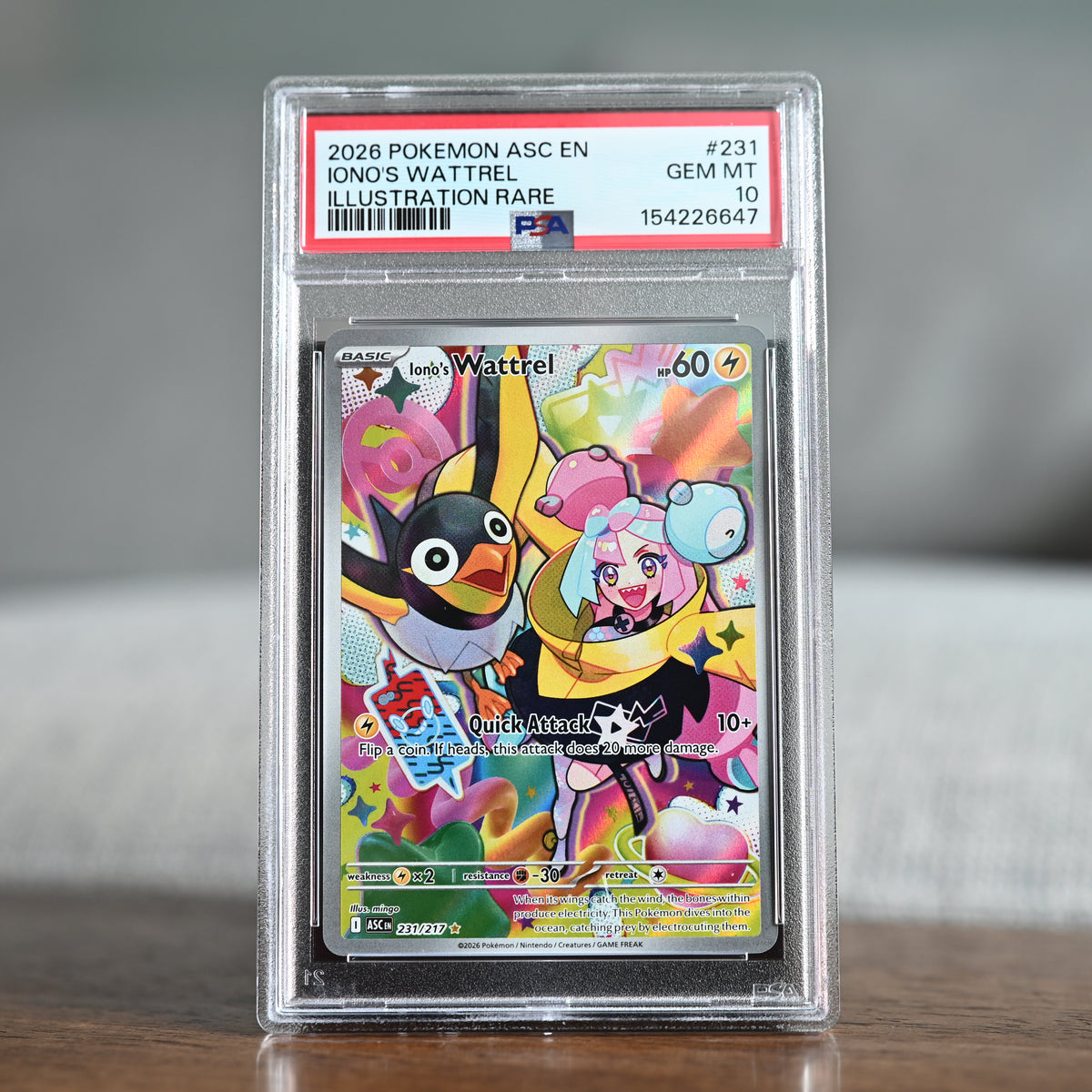 Iono's Wattrel 231/217 PSA 10