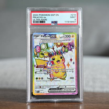Pikachu ex 219/191 PSA 9