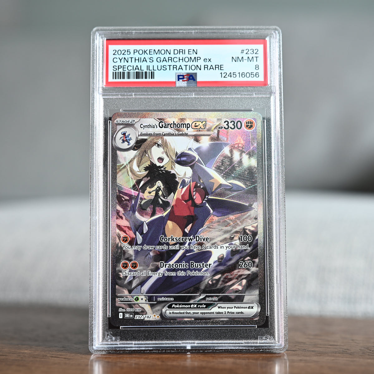 Cynthia's Garchomp ex 232/182 PSA 8