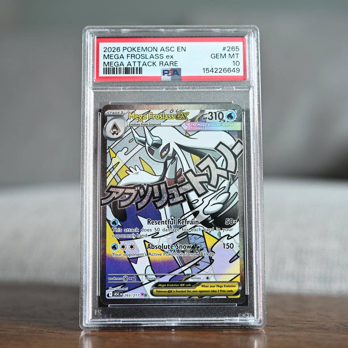 Mega Froslass ex 265/217 PSA 10