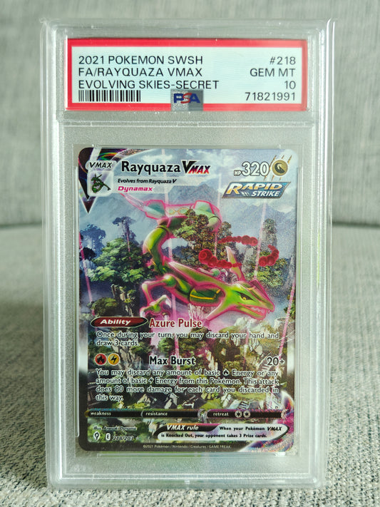 Rayquaza Vmax 218 PSA 10