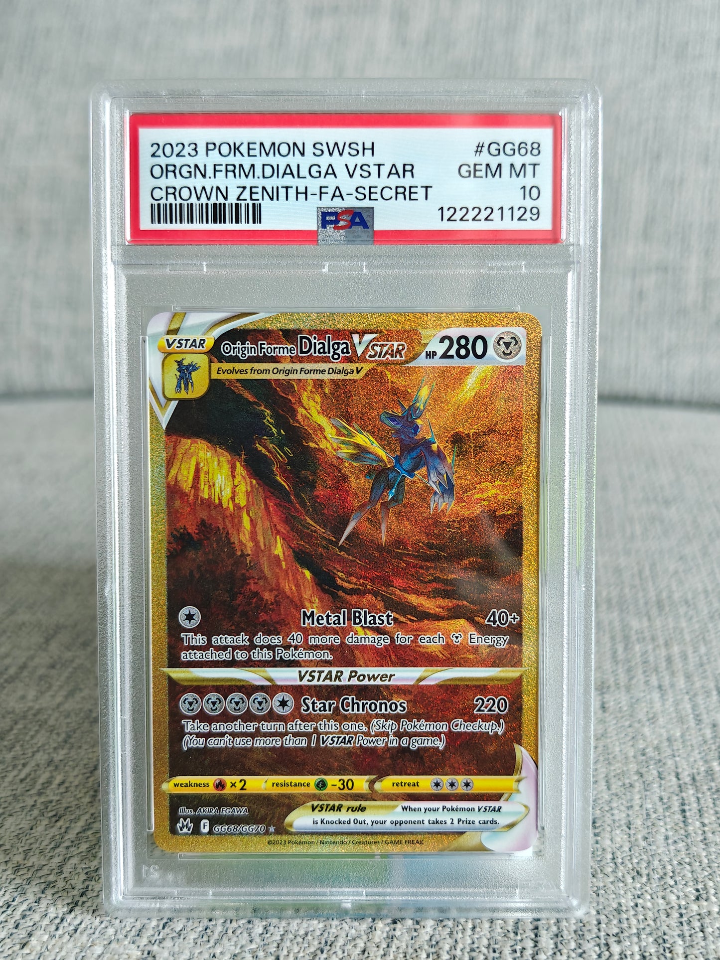 Dialga Vstar GG68 PSA 10