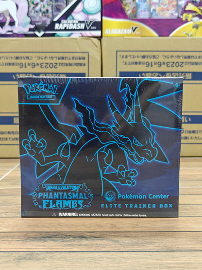Phantasmal Flame Pokemon Center Elite Trainer Box (Dented)
