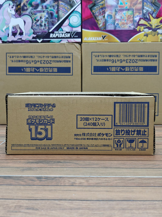 Pokemon 151 Japanese Booster Box Case (12 bb/case)