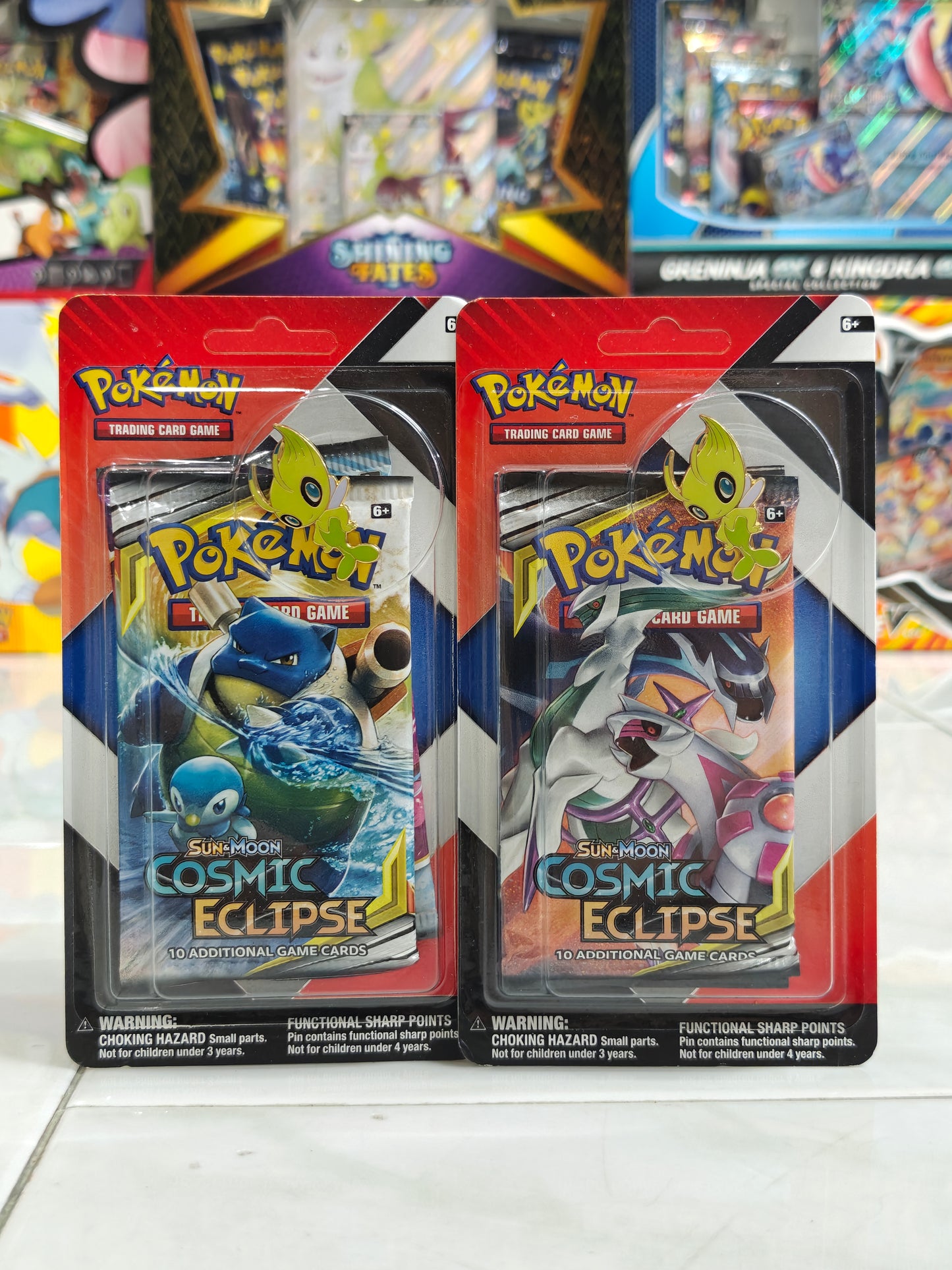 Cosmic Eclipse + Chilling Reign Celebi Pin Blister