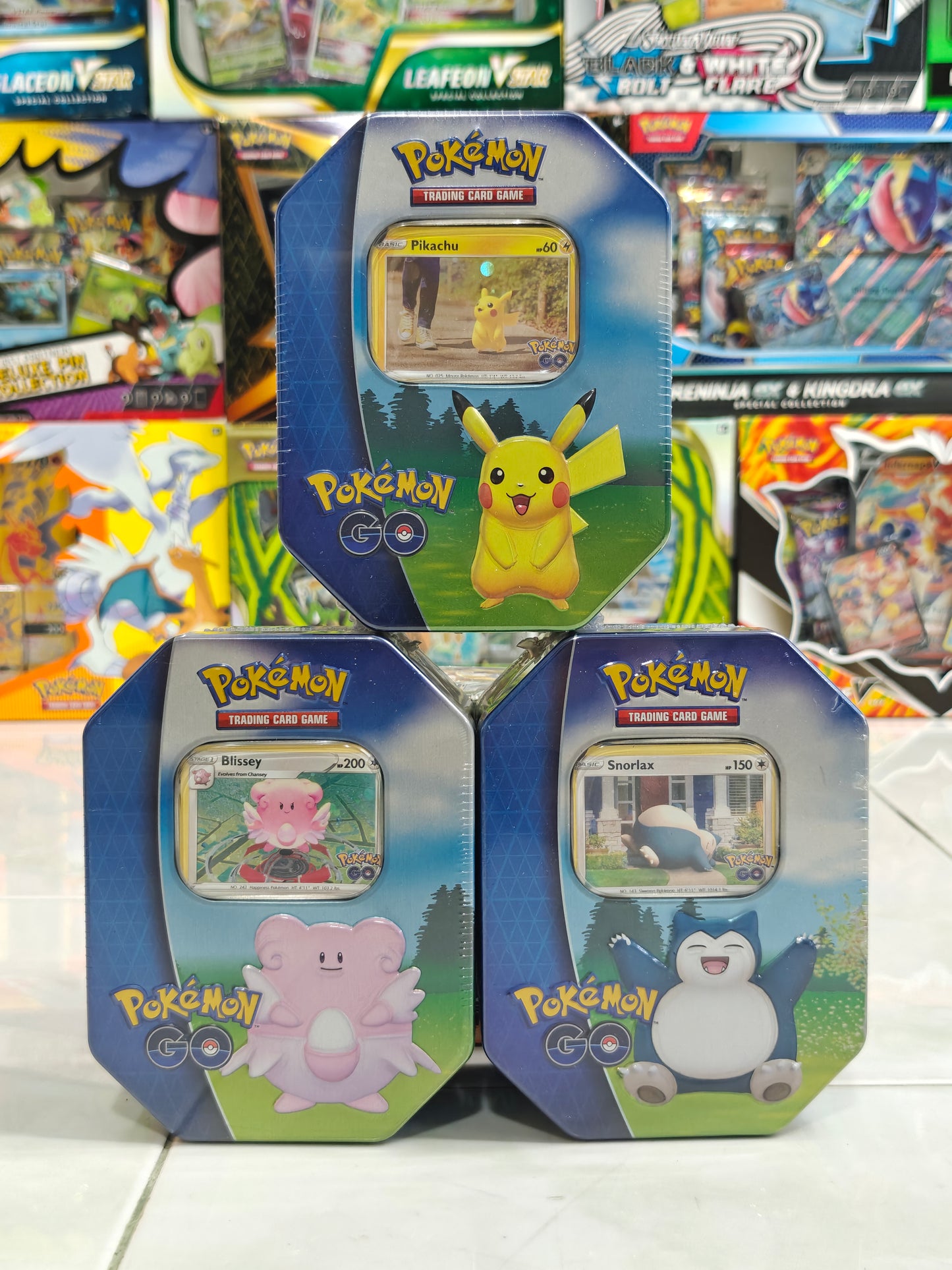 Pokemon Go Tin set of 3