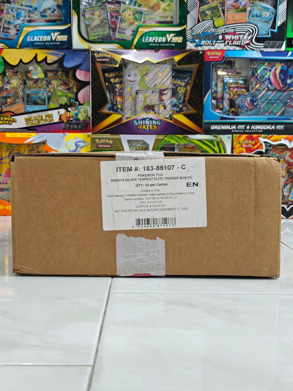 Silver Tempest Elite Trainer Box Sealed Case