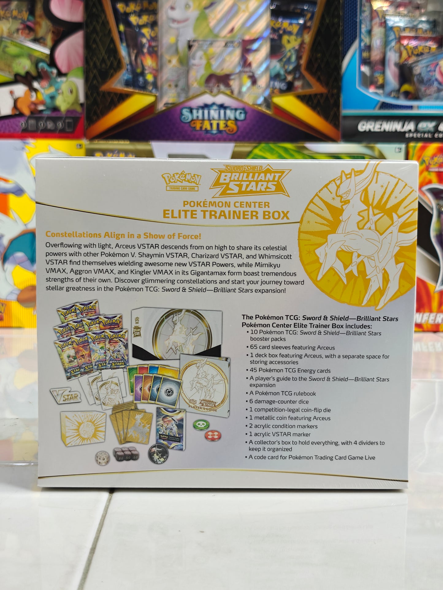 Brilliant Stars Pokemon Center Elite Trainer Box (With Tear)