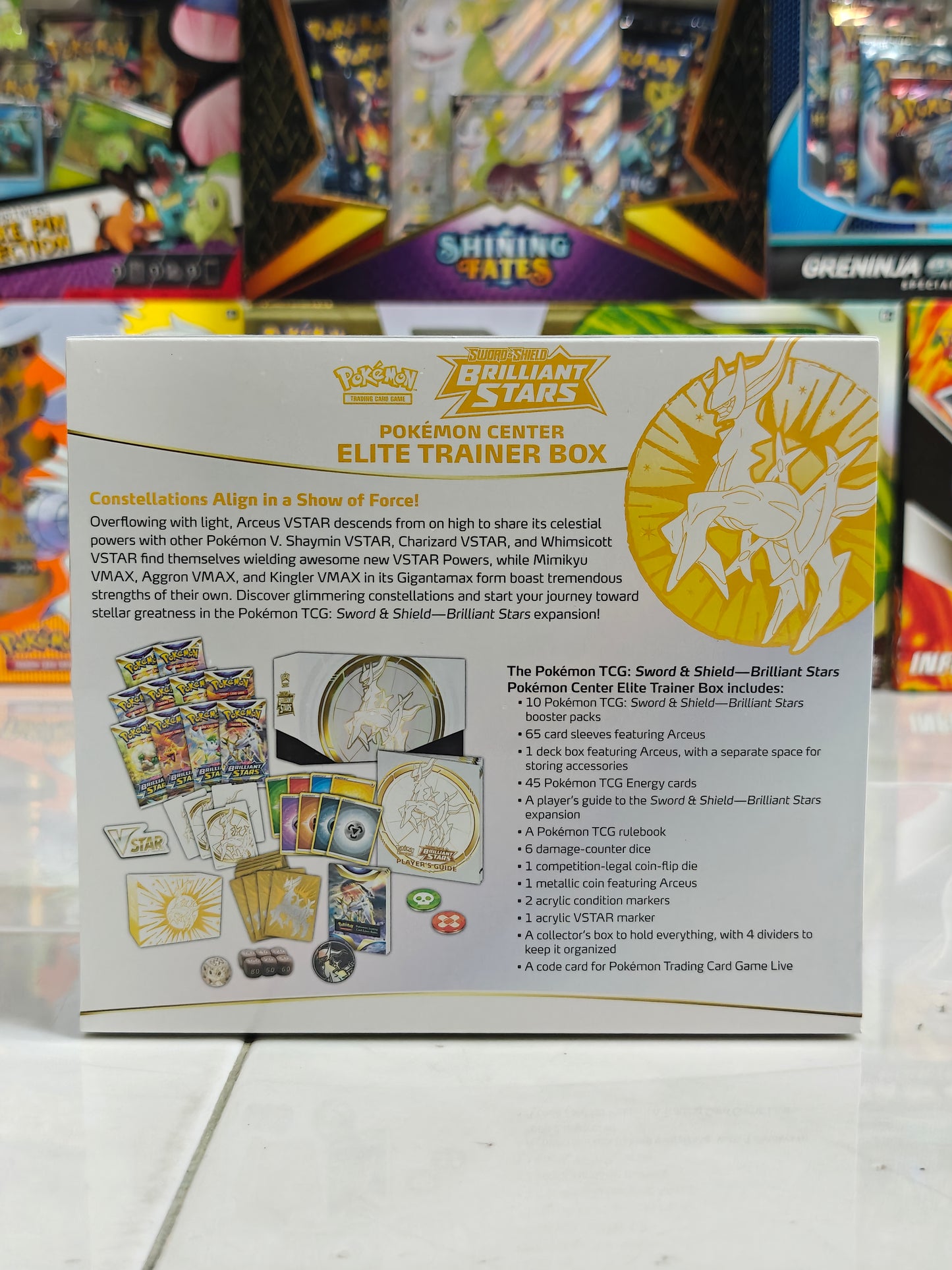Brilliant Stars Pokemon Center Elite Trainer Box (With Tear)