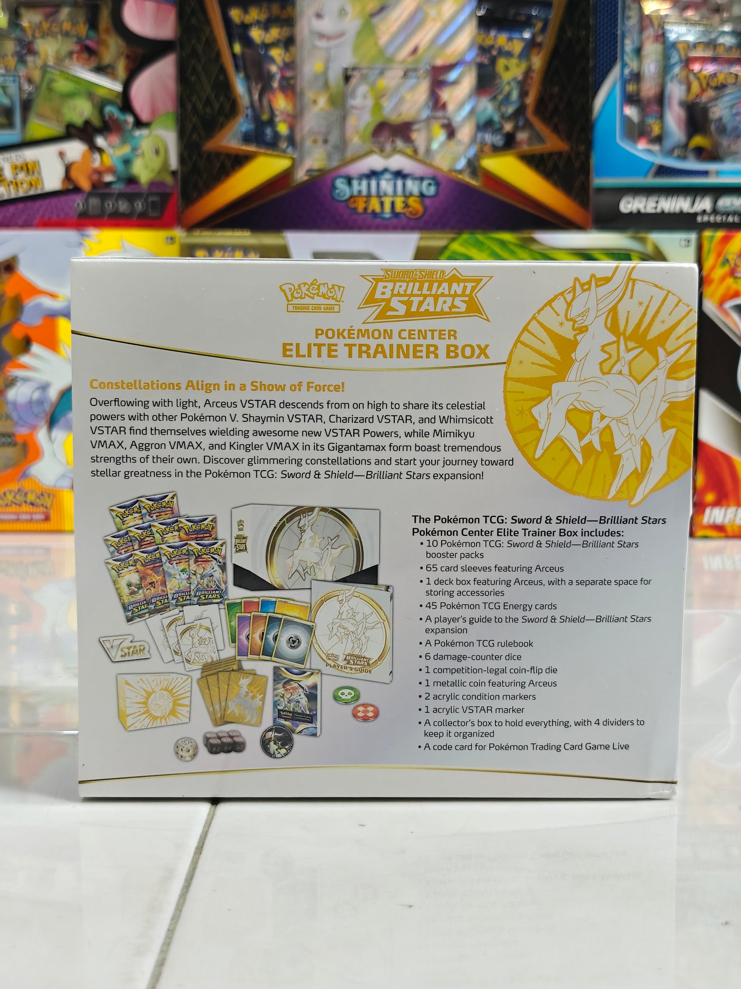 Brilliant Stars Pokemon Center Elite Trainer Box (With Tear)