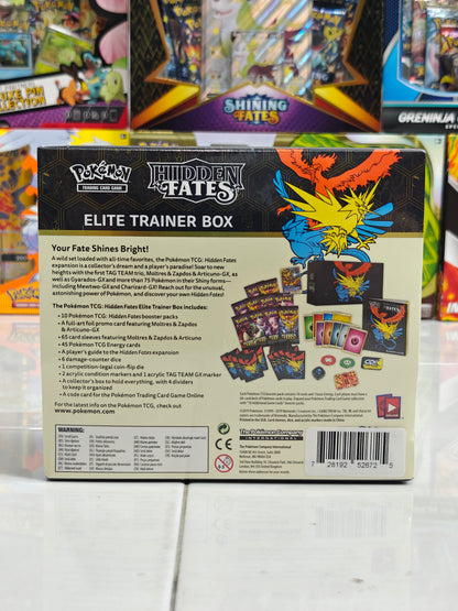 Hidden Fates Elite Trainer Box (Small dent at front)