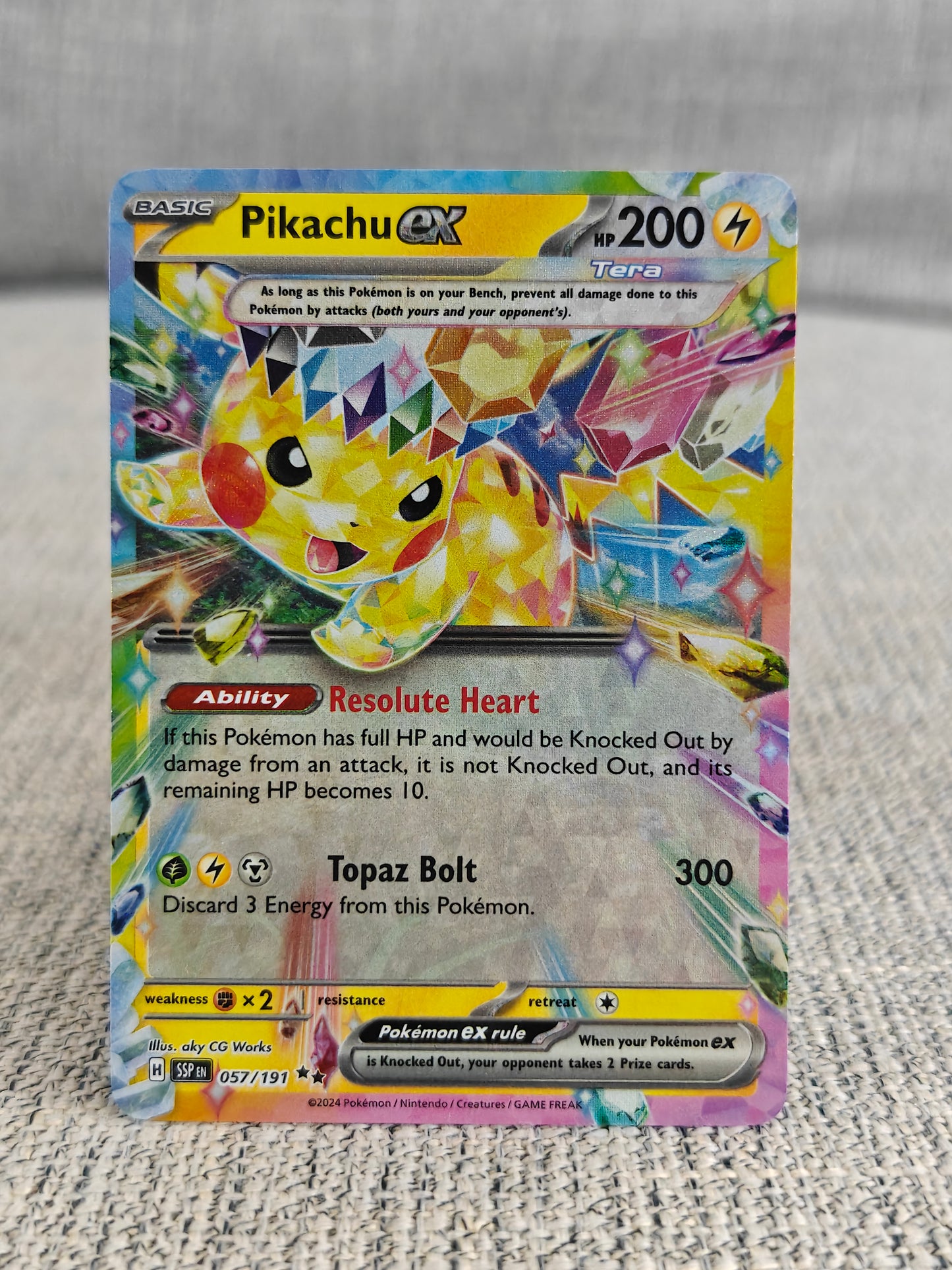 [Raw] Pikachu Ex 57 (NM)