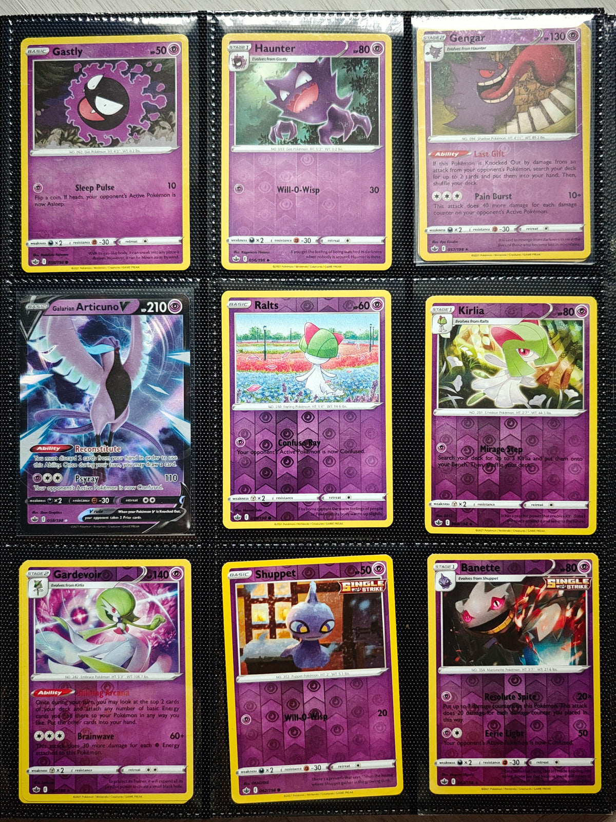 Chilling Reign Partial Master Set