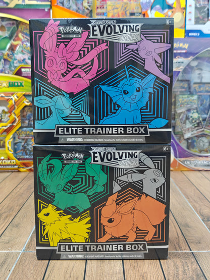 Evolving Skies Elite Trainer Box Pair