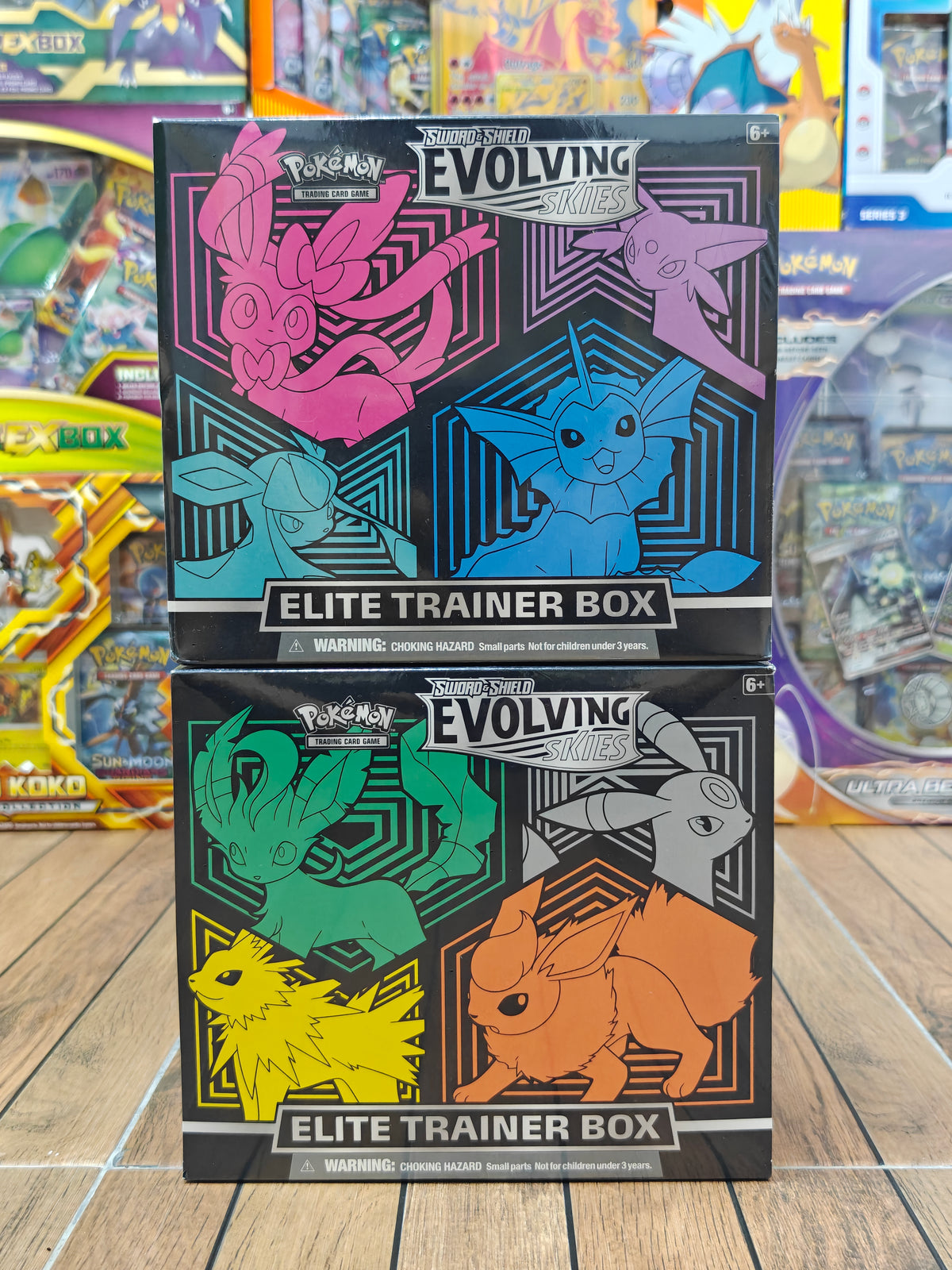 Evolving Skies Elite Trainer Box Pair