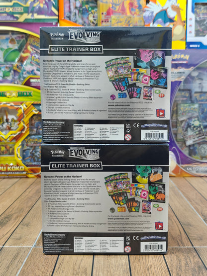 Evolving Skies Elite Trainer Box Pair