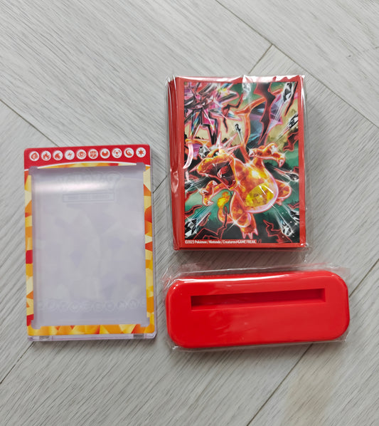[Misc] Charizard Sleeve + Card holder and Stand from EX Collection Box