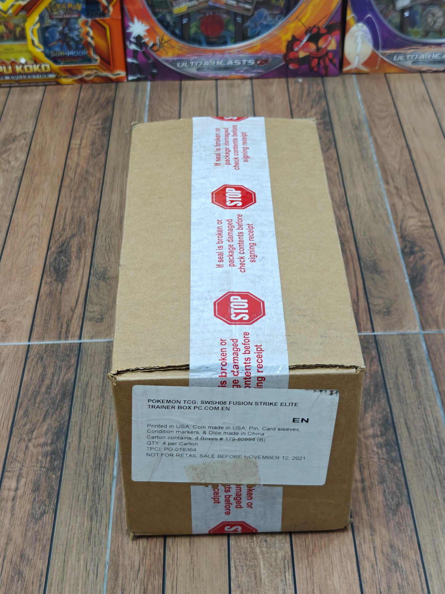 Fusion Strike Pokemon Center Elite Trainer Box Case