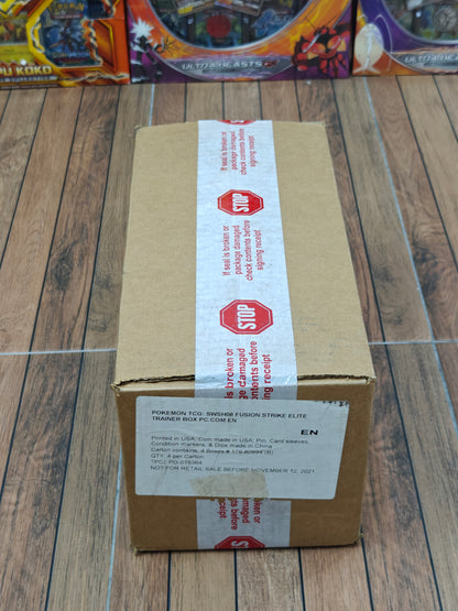 Fusion Strike Pokemon Center Elite Trainer Box Case