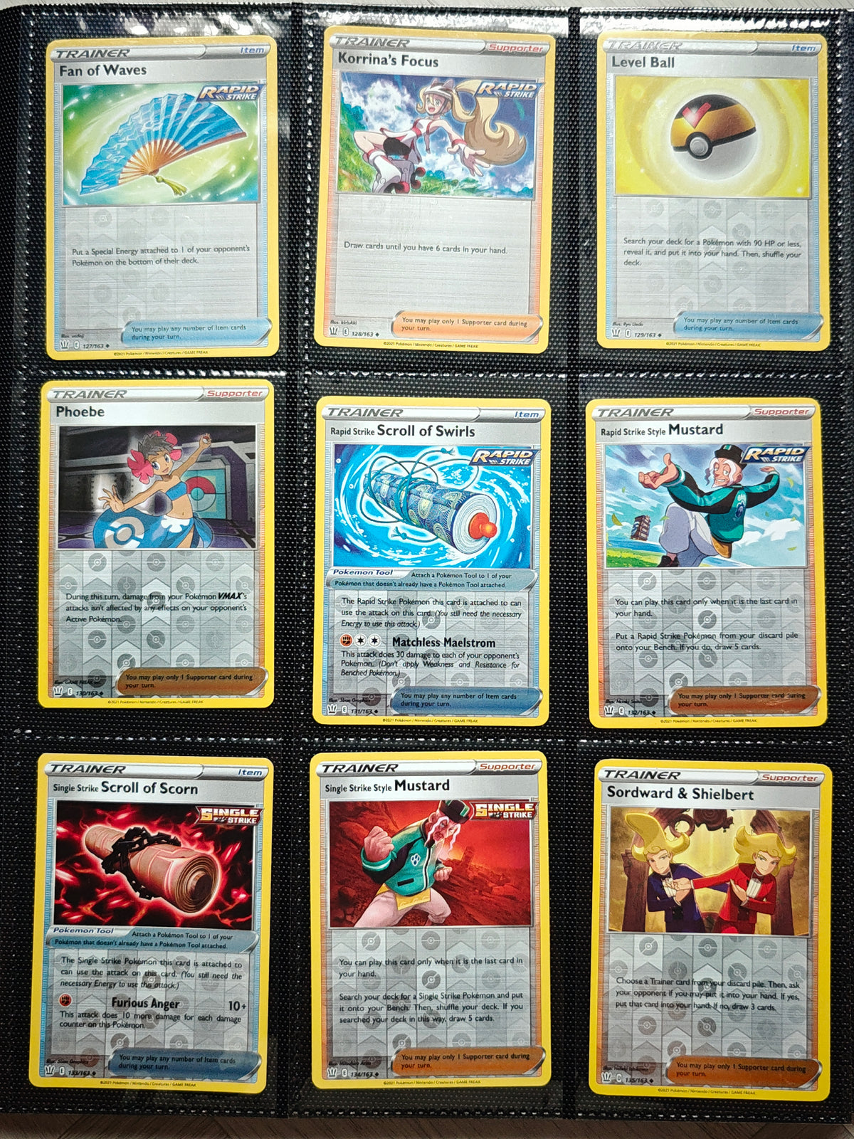 Battle Styles Partial Master Set