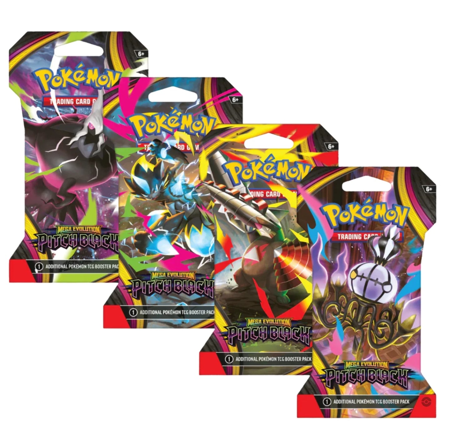 Pitch Black Sleeved Booster (Buy 4 to get Art Set)
