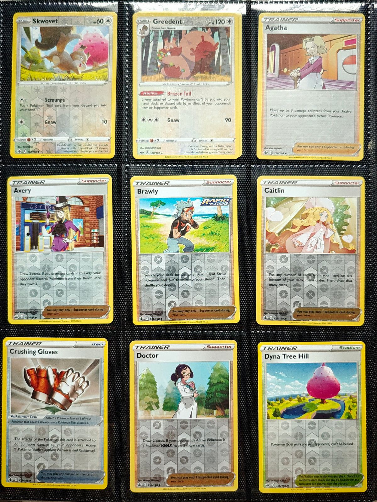 Chilling Reign Partial Master Set