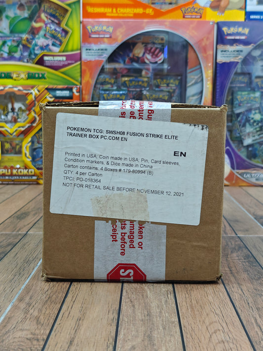Fusion Strike Pokemon Center Elite Trainer Box Case