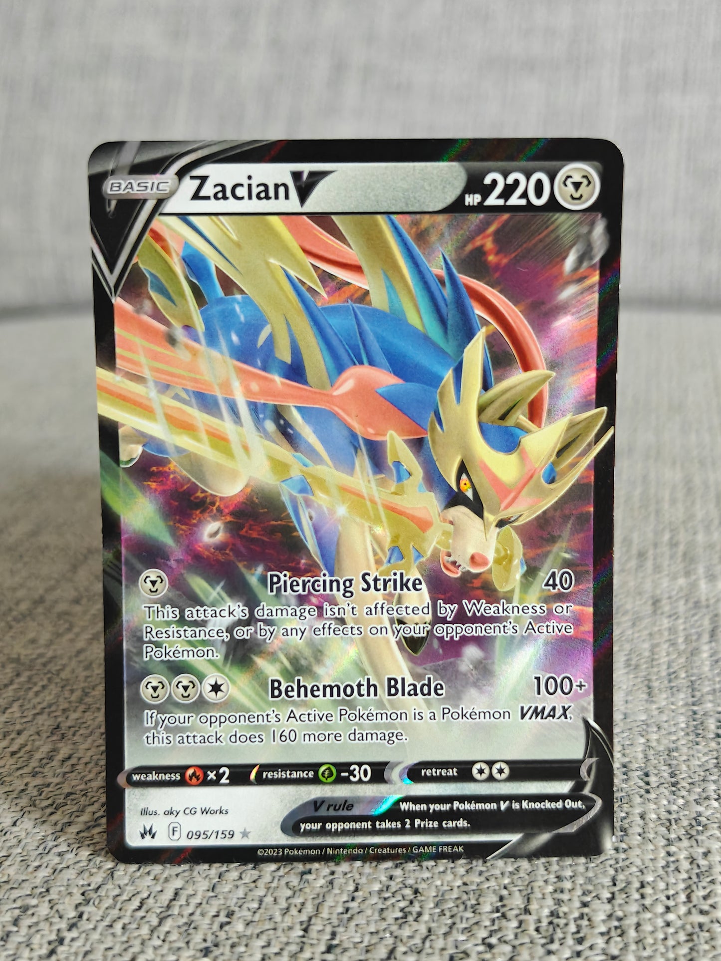 [Raw] Zacian V 095 (NM)