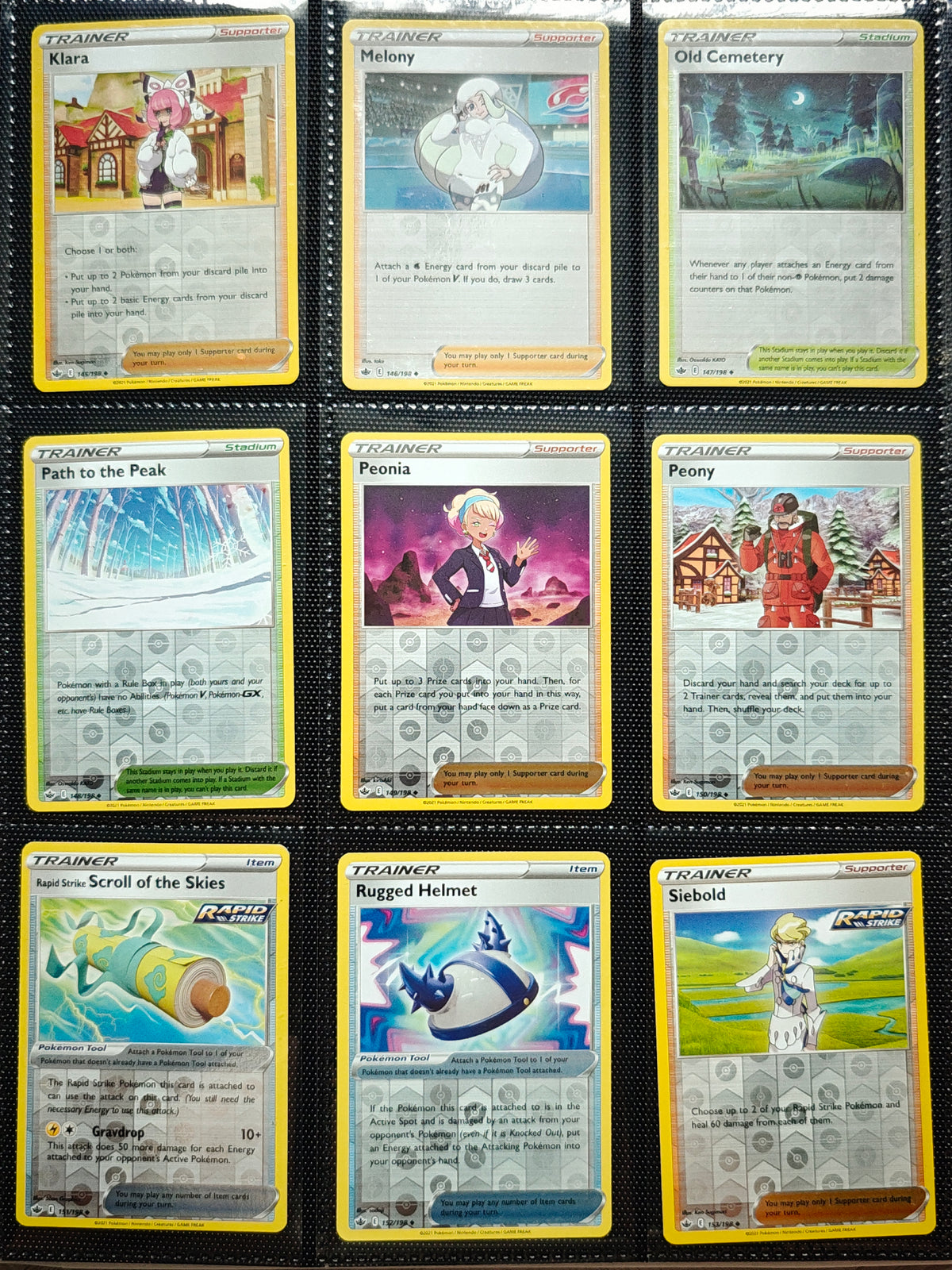 Chilling Reign Partial Master Set