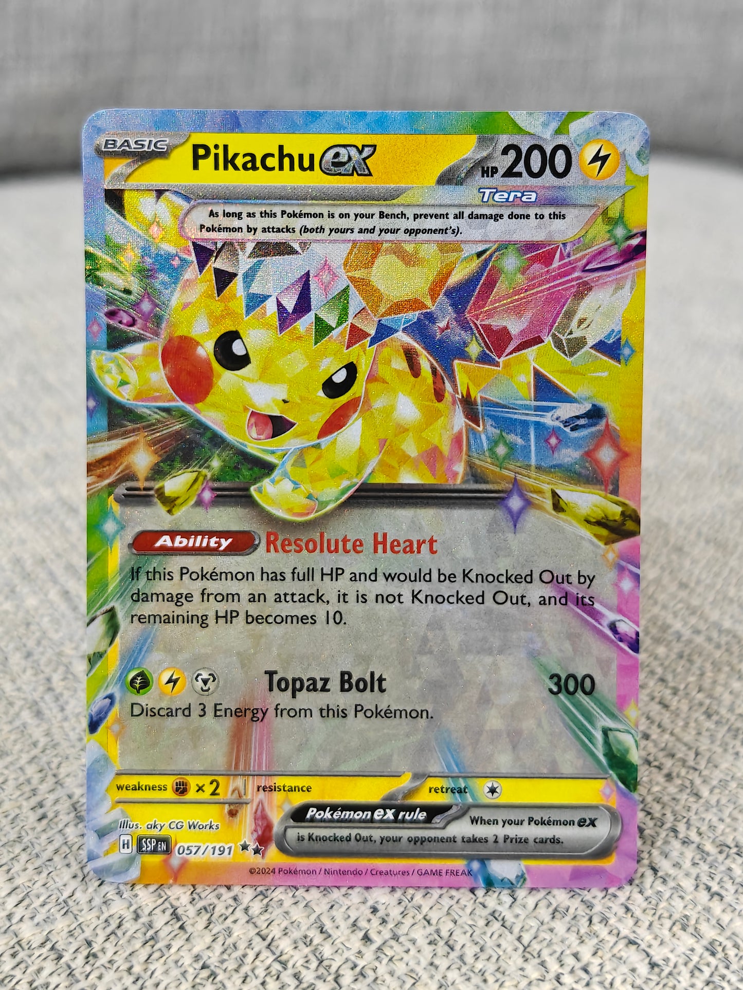 [Raw] Pikachu Ex 57 (NM)