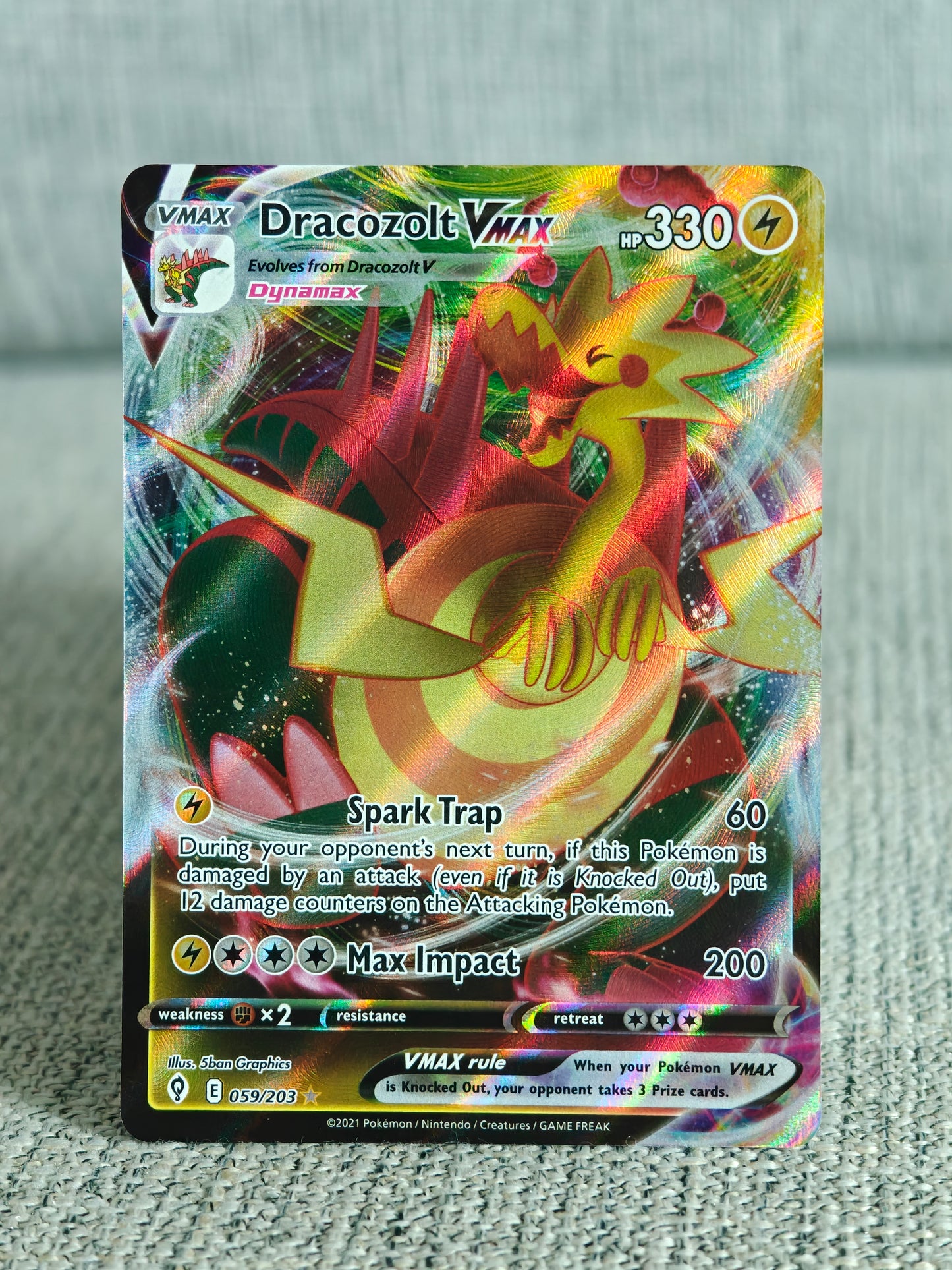 [Raw] Dracozolt Vmax 59 (NM)